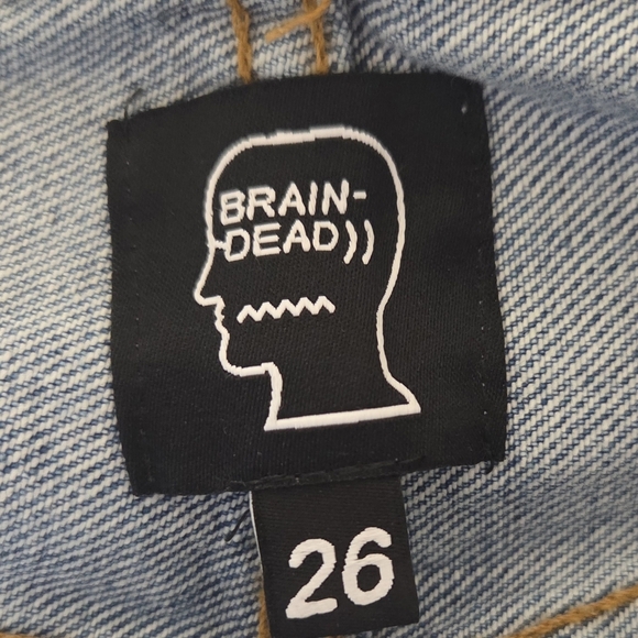 BRAIN DEAD OFF PLANET WORK WEAR STRAIGHT LEG DENIM. - Picture 6 of 8